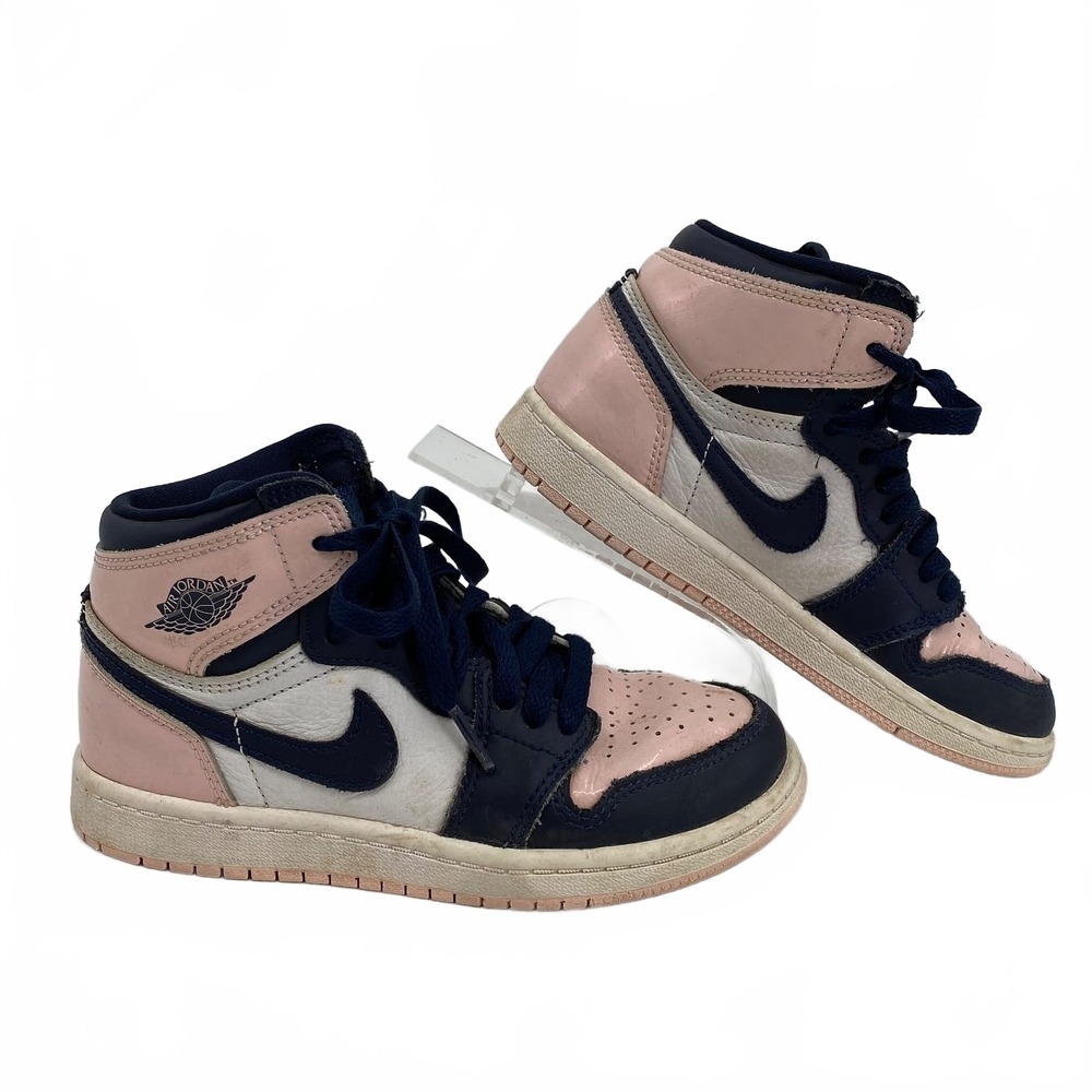 Nike Blue Pink Jordan 1 Retro High Sneakers | Kids 1G Regular
